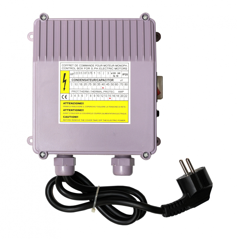 ProGARDEN Cutie control pompa, 15A, 40uF [1]