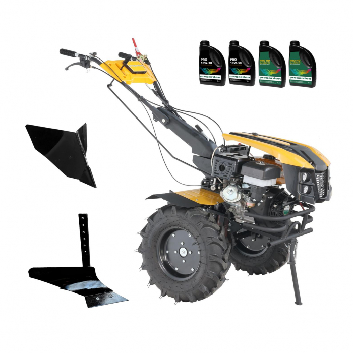 ProGARDEN Pachet Campo 1873 Alpine V2 Motocultor 18CP + Plug simplu + Plug bilonat/rarita + 4L Ulei [1]