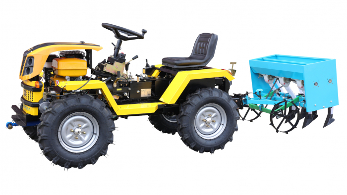 Semanatoare cu fertilizator, 3/5 randuri, pentru mini tractor ProGARDEN Campo T12 si T18, latime lucru 90 cm [3]