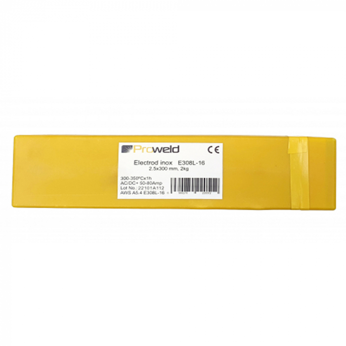 Electrozi inox ProWELD E308L-16, 2.5 x 300 mm, tub 2 kg [2]