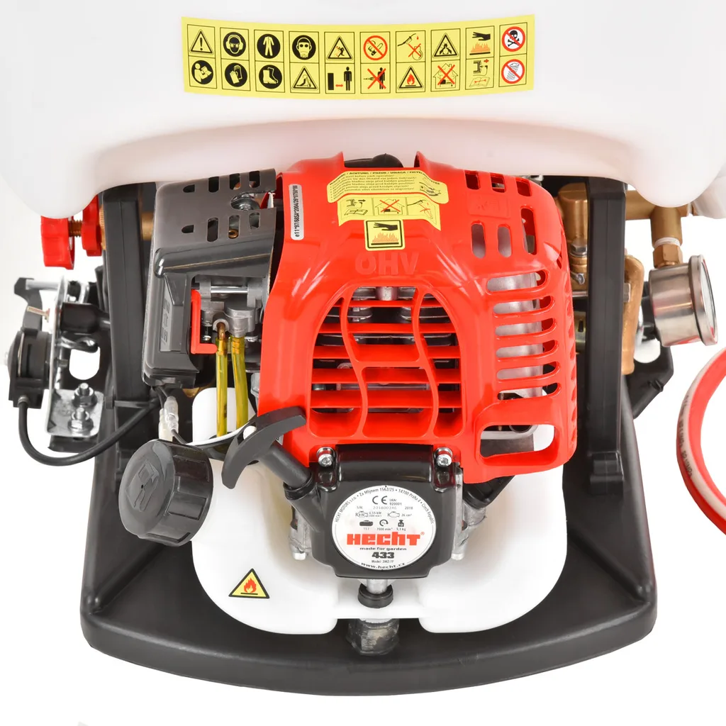 Pulverizator pe benzina HECHT 433, 0.75 CP, motor 4 timpi, 15 L [2]