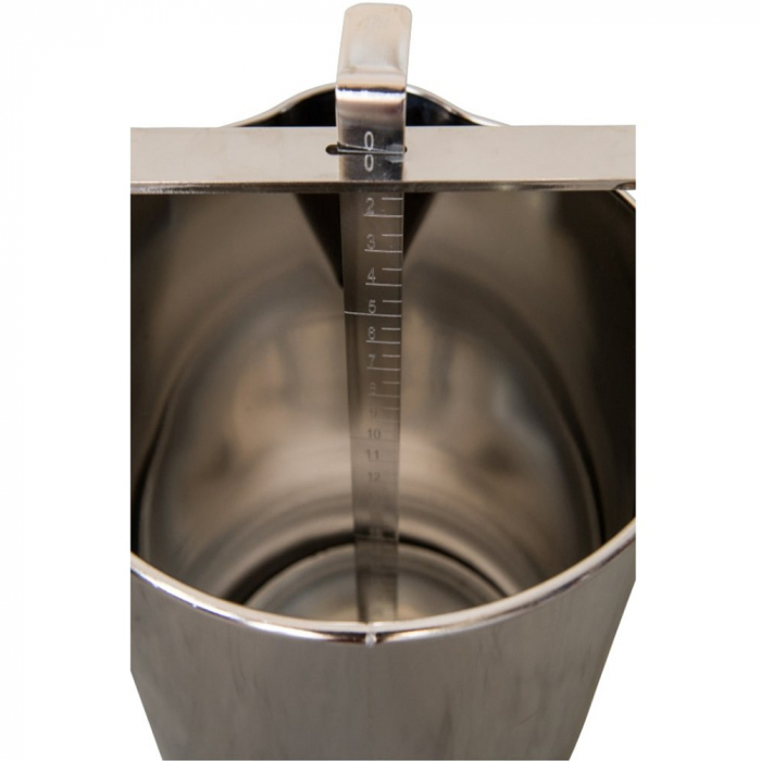 Recipient din inox, cu flotor, pentru masurarea laptelui, 20 litri [3]