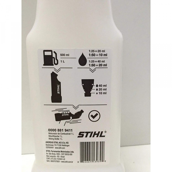 Recipient gradat pentru amestec combustibil, Stihl, 1 L [4]