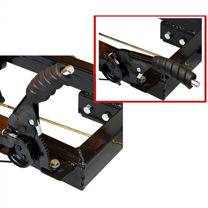 Remorca mini tractor ProGARDEN Campo RM500CT, max. 500 kg, bena 1310 x 830 x 280 mm, prindere cupla [9]