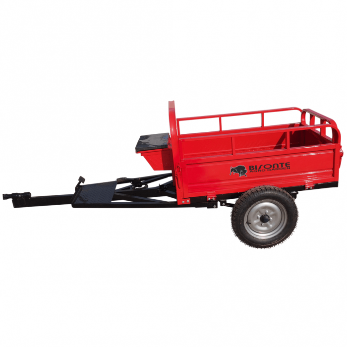 Remorca motocultor Bisonte BTA-500R, max. 500 kg, basculare manuala [2]
