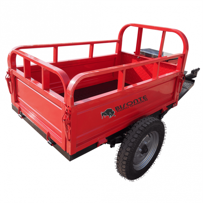 Remorca motocultor Bisonte BTA-500R, max. 500 kg, basculare manuala [4]