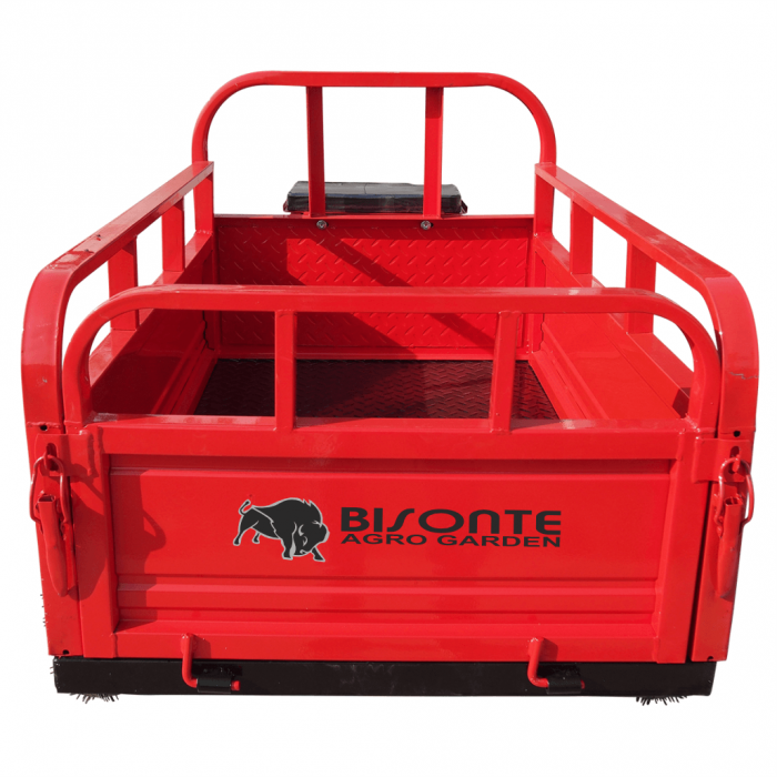 Remorca motocultor Bisonte BTA-500R, max. 500 kg, basculare manuala [6]