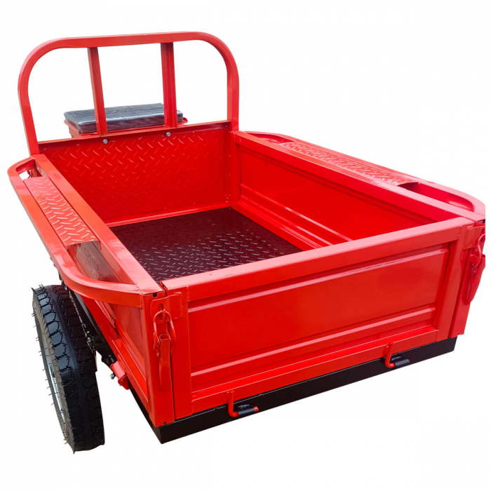 Remorca motocultor Bisonte BTA-500R1, max. 500 kg, basculare manuala [4]