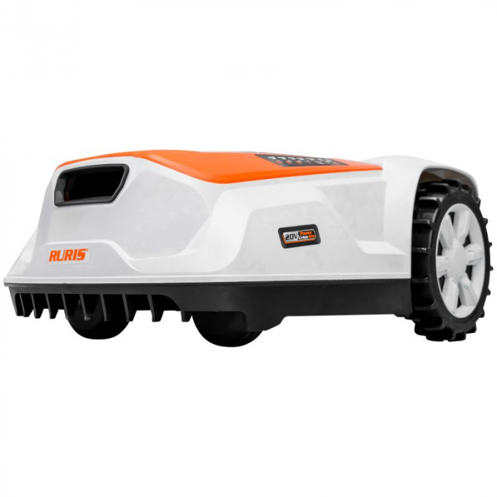 Robot de tuns gazon Ruris RXR1000, 20V, 5Ah, latime de taiere 220 mm, suprafata max. 1000 mp [4]