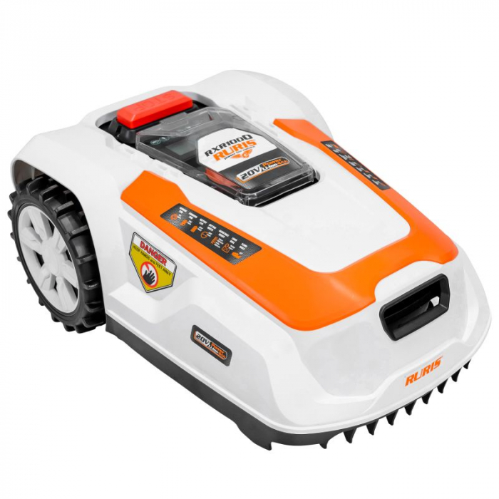 Robot de tuns gazon Ruris RXR1000, 20V, 5Ah, latime de taiere 220 mm, suprafata max. 1000 mp [11]