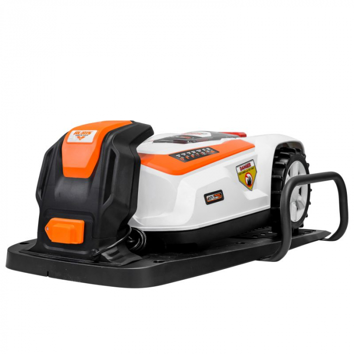 Robot de tuns gazon Ruris RXR800, 20V, 2Ah, latime de taiere 180 mm, suprafata max. 800 mp [5]