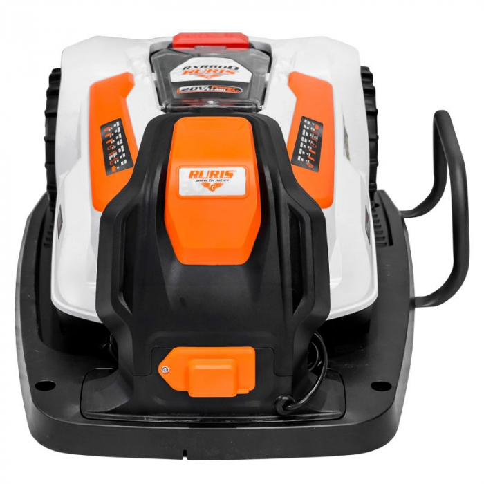 Robot de tuns gazon Ruris RXR800, 20V, 2Ah, latime de taiere 180 mm, suprafata max. 800 mp [7]