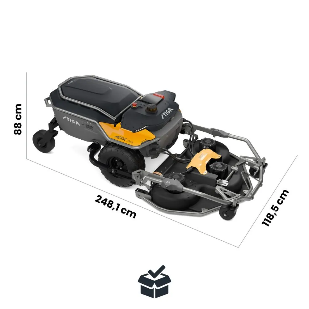 Robot de tuns iarba autonom Stiga APX Pro, 56 V, 110 cm (fara acumulatori si masa de taiere) [11]
