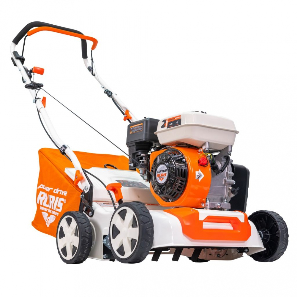 Scarificator si aerator gazon Ruris RXH909, 5.5 CP, benzina, 40 cm, 40 L [2]