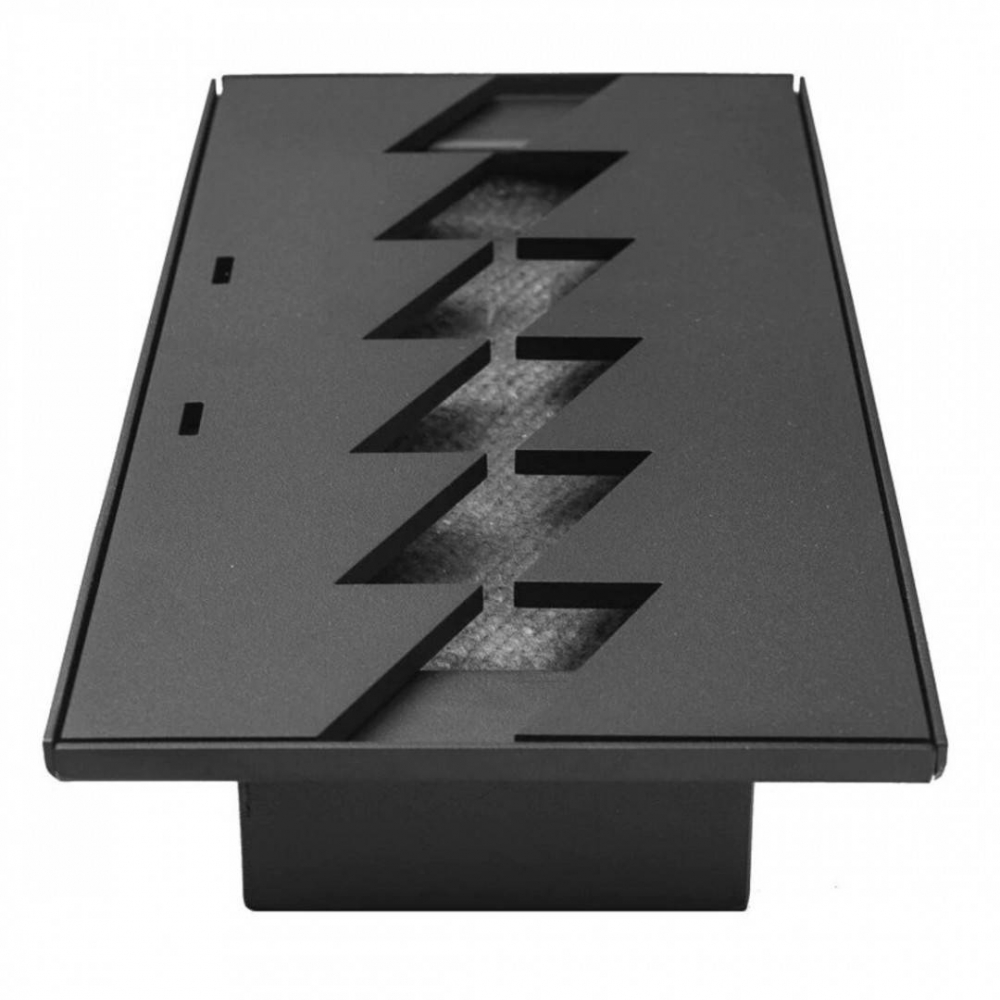 Semineu / Arzator incastrabil, Bioetanol, 375 x 155 x 77 mm, Otel, Negru, pentru Interior/Exterior [5]
