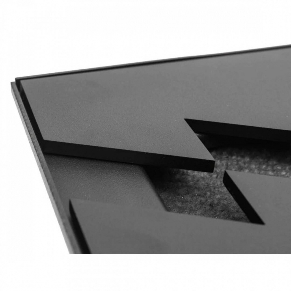 Semineu / Arzator incastrabil, Bioetanol, 375 x 155 x 77 mm, Otel, Negru, pentru Interior/Exterior [4]