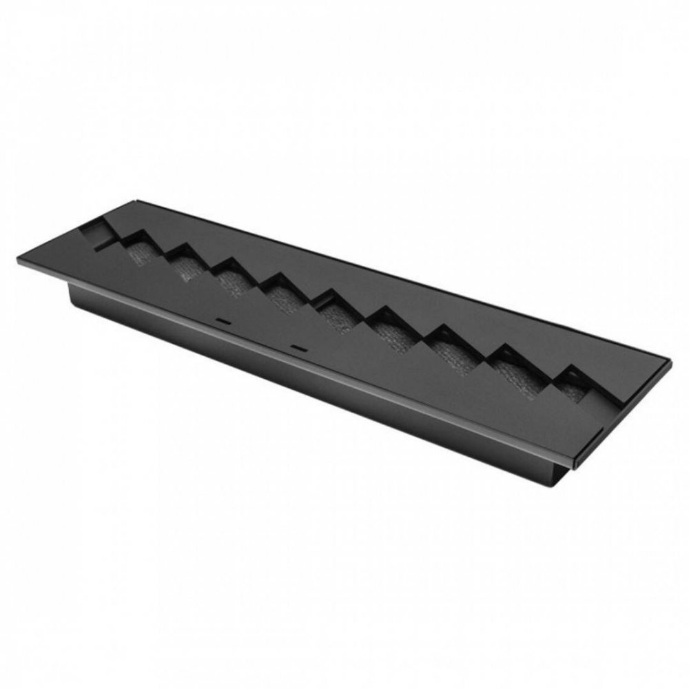 Semineu / Arzator incastrabil, Bioetanol, 487 x 151 x 75 mm, Otel, Negru, pentru Interior/Exterior [2]
