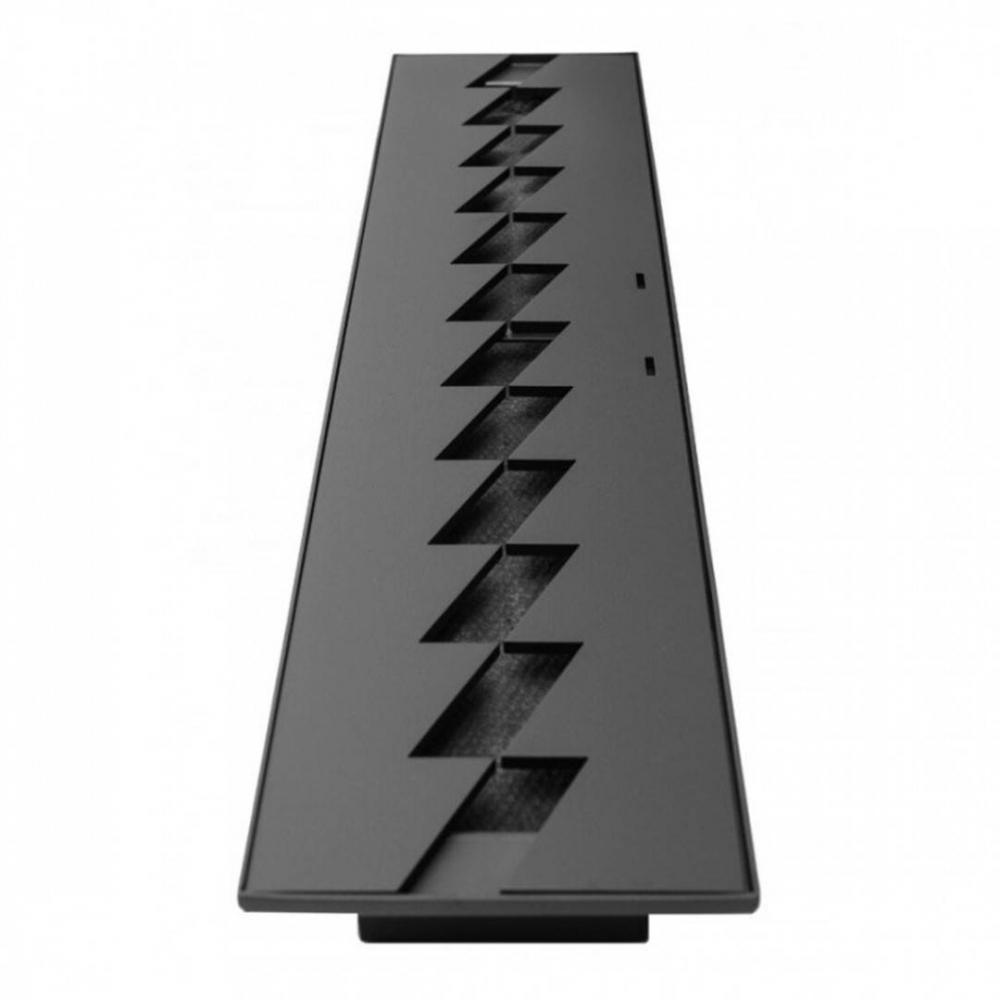 Semineu / Arzator incastrabil, Bioetanol, 730 x 150 x 75 mm, Otel, Negru, pentru Interior/Exterior [5]