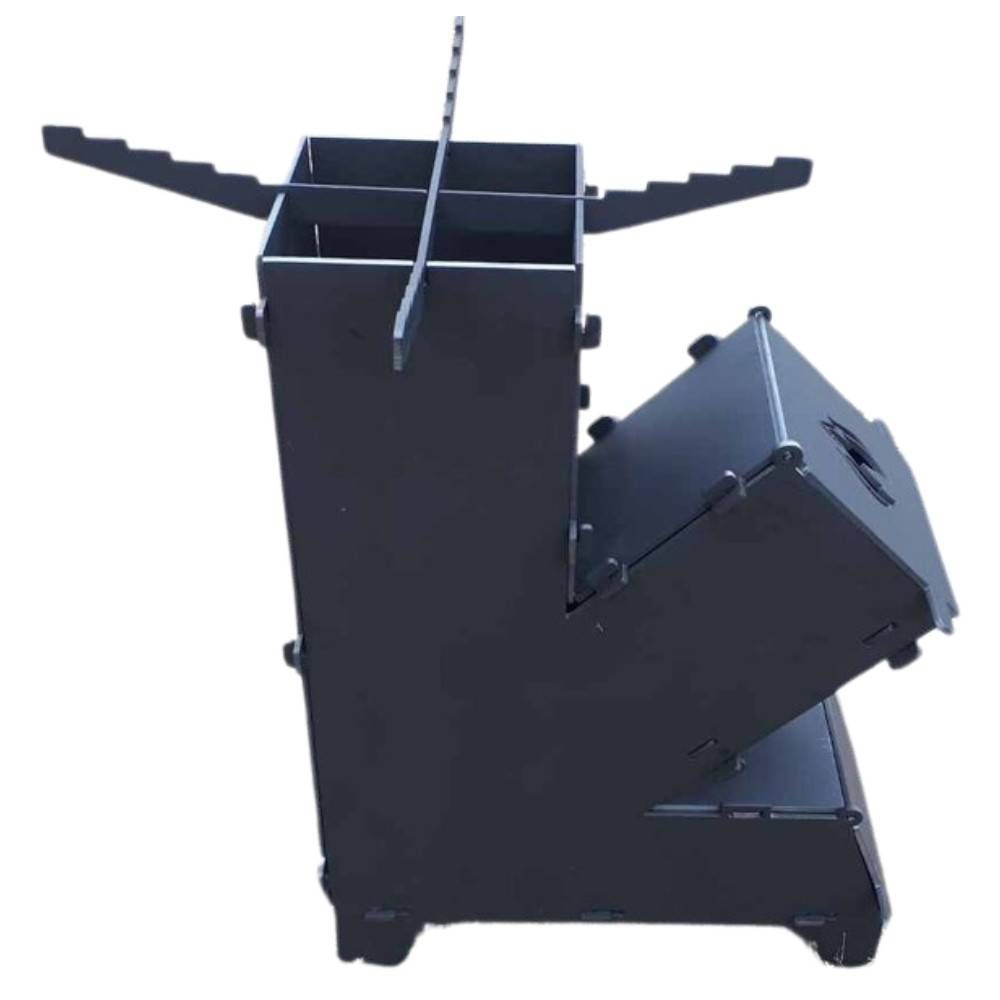 Soba cu pirostrie pentru camping VivaTechnix KRO-1147, dimensiune 570 x 355 x 136 mm, demontabila, faras inclus [4]