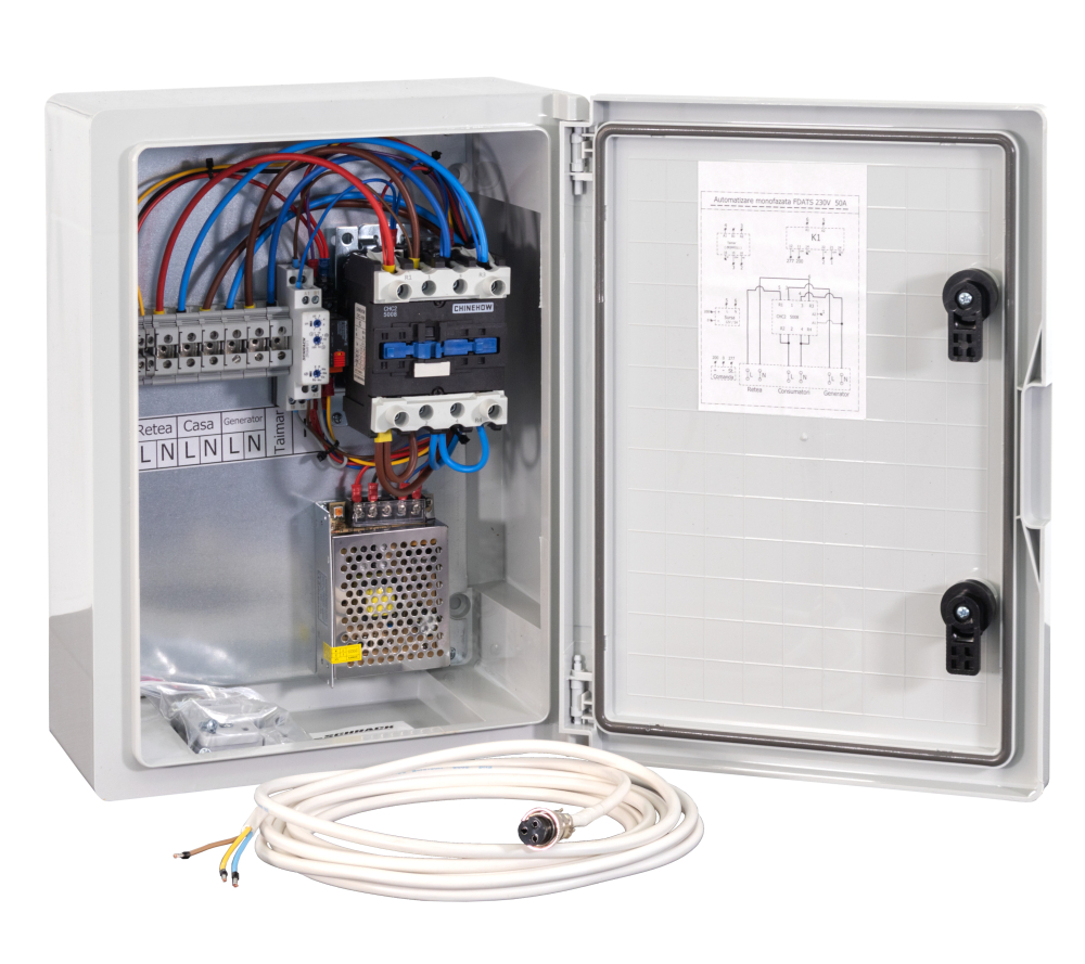 Stager FDATS230V Solar Automatizare pentru generatoare monofazate seria Solar 2poli, 50A, 15Vcc [2]