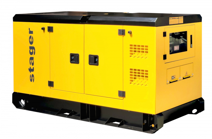 Generator de curent insonorizat, trifazat Stager YDY53S3, 53 kVA, 69A, diesel, 1500 rpm [1]