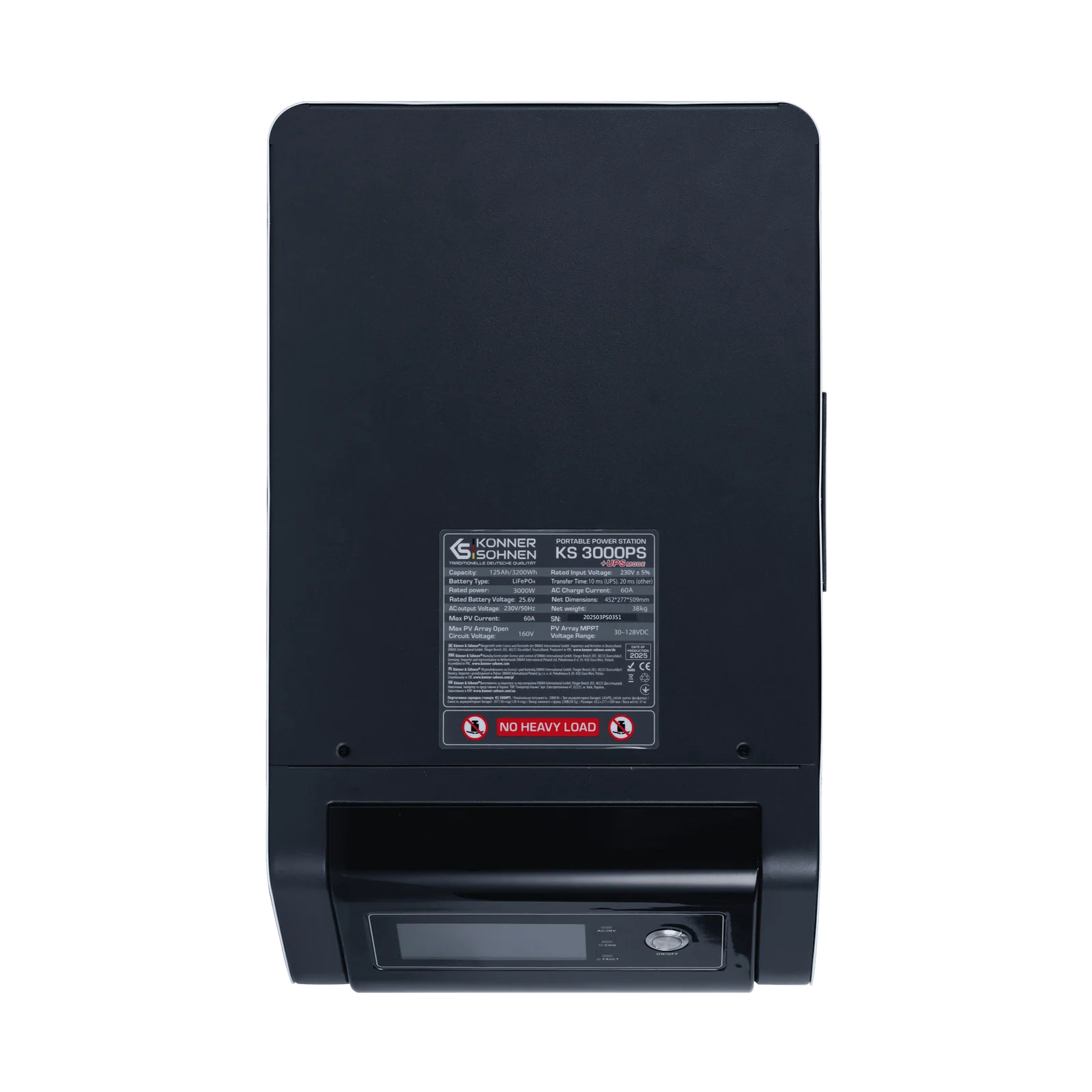 Statie de incarcare Konner & Sohnen KS 3000PS, 3000 W, baterie LiFePO4 125 Ah / 3200 Wh [18]