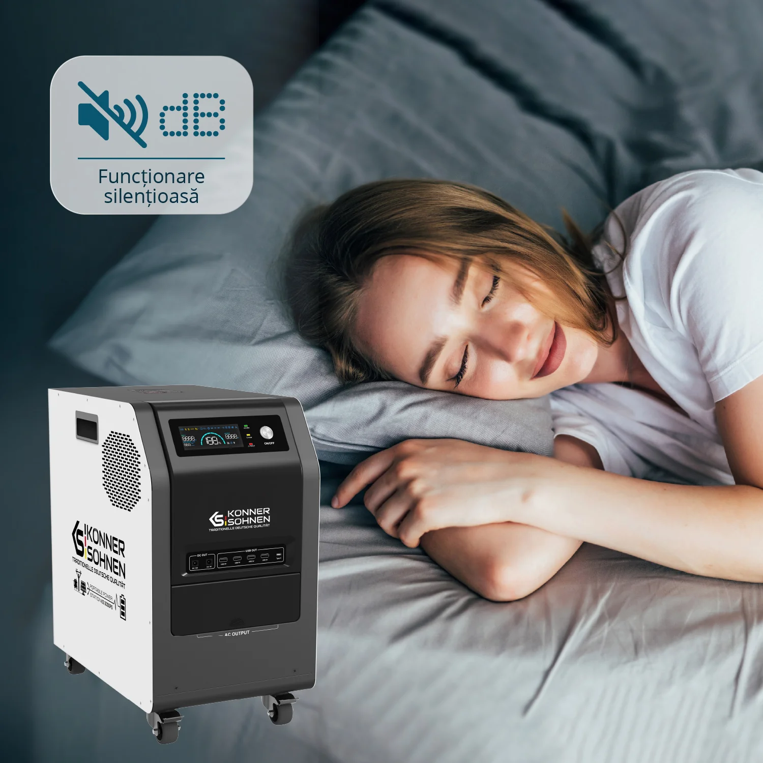 Statie de incarcare Konner & Sohnen KS 3000PS, 3000 W, baterie LiFePO4 125 Ah / 3200 Wh [10]