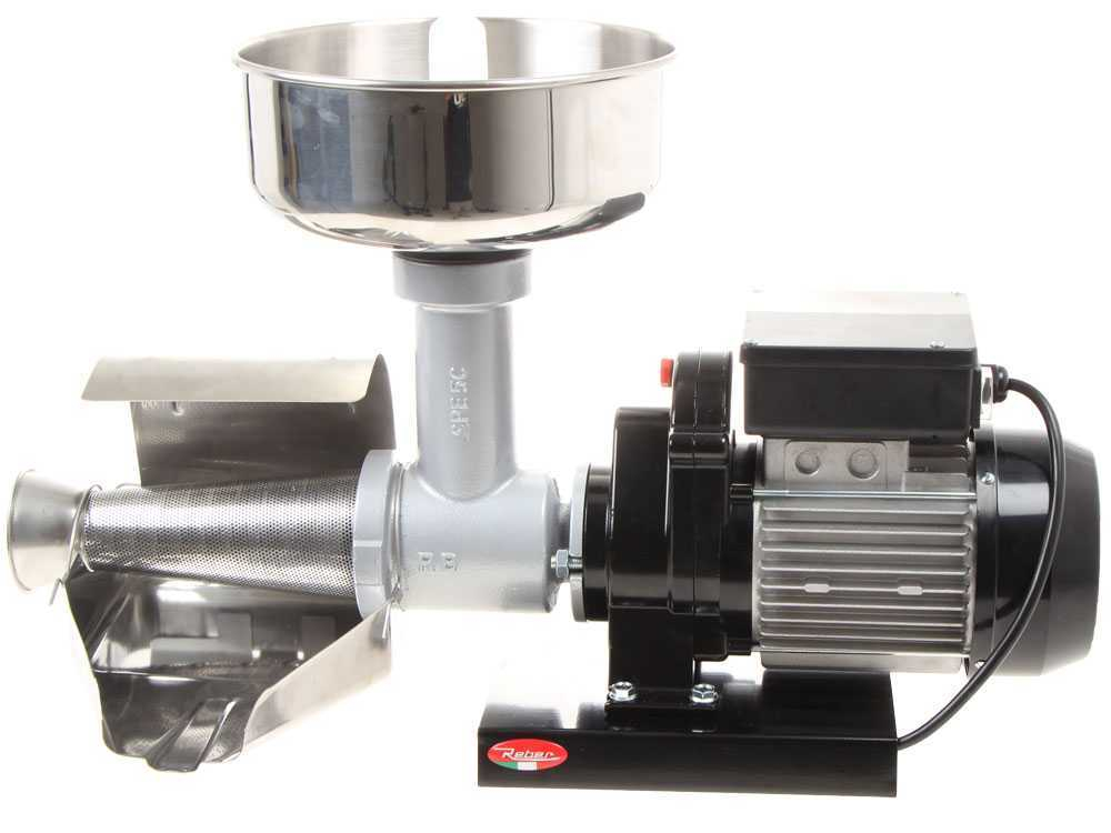 Storcator de rosii electric nr. 5, Reber 9000 N, 600 W, 150-350 kg/h [8]