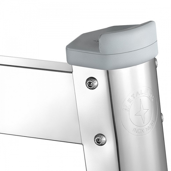 Suport din inox pentru cisterne si bidoane MetalBox, cu protectii plastic [2]