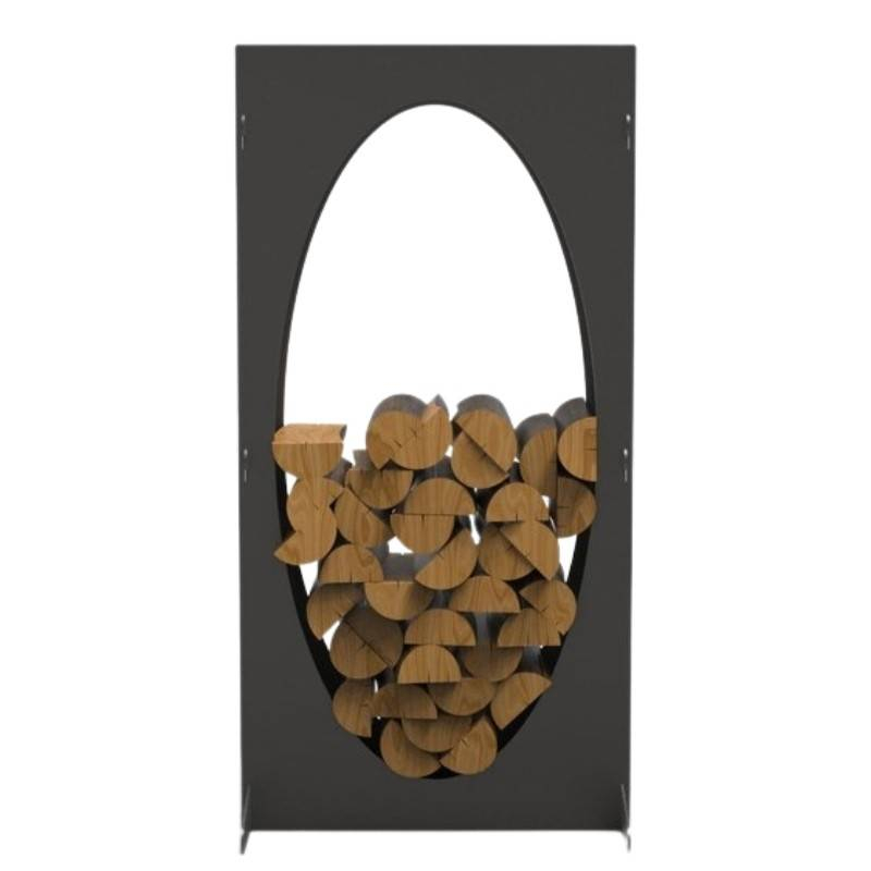 Suport pentru lemne, Krodesign Oval KRO-1155, dimensiune 1100 x 550 x 230 mm [2]