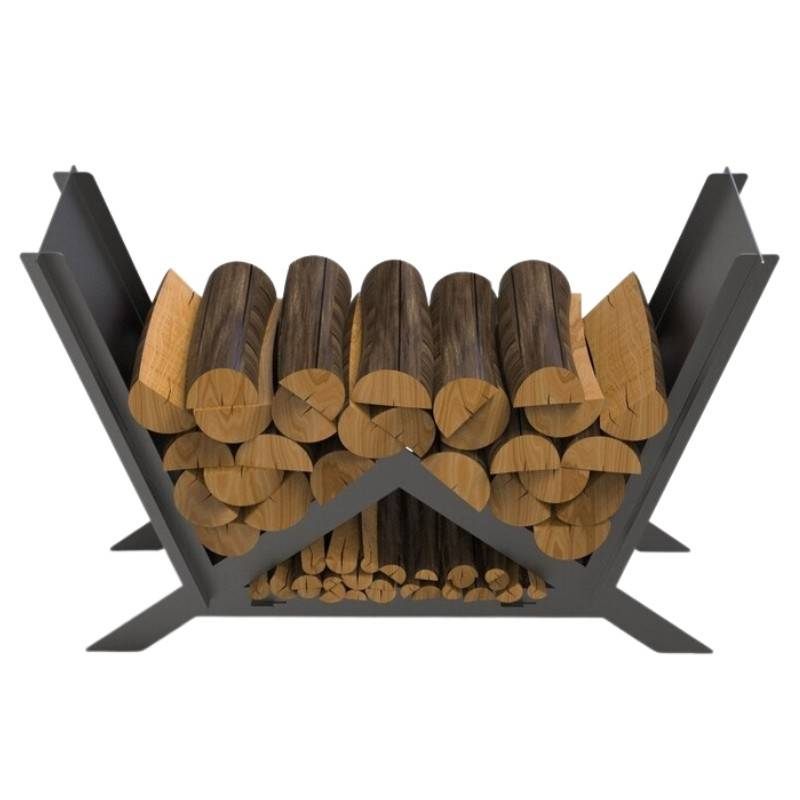 Suport pentru lemne, Krodesign Triangle KRO-1157, dimensiune 900 x 600 x 280 mm [2]