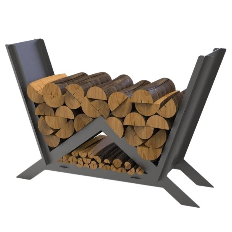 Suport pentru lemne, Krodesign Triangle KRO-1157, dimensiune 900 x 600 x 280 mm [1]