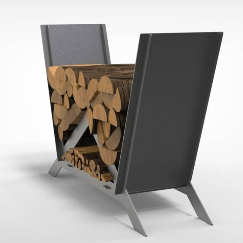 Suport pentru lemne, Krodesign Triangle KRO-1157, dimensiune 900 x 600 x 280 mm [4]