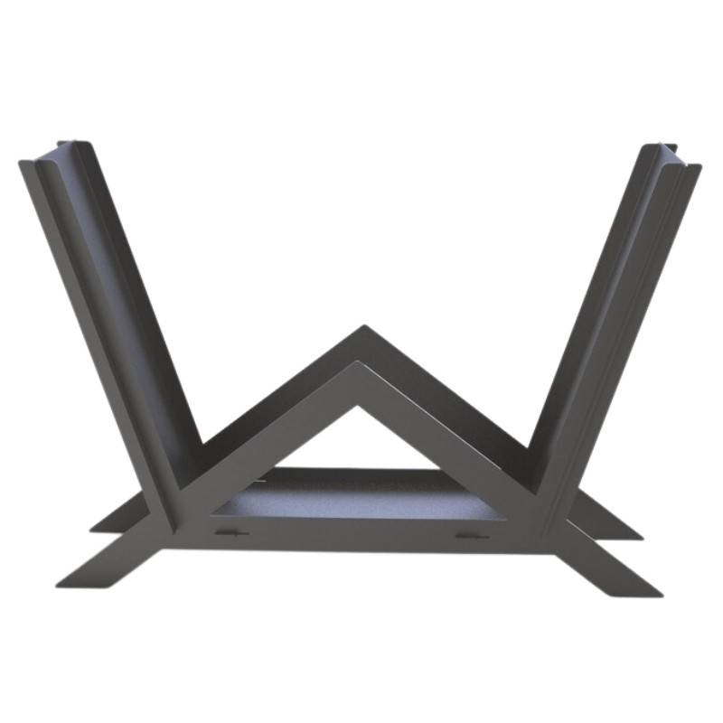 Suport pentru lemne, Krodesign Triangle KRO-1157, dimensiune 900 x 600 x 280 mm [6]