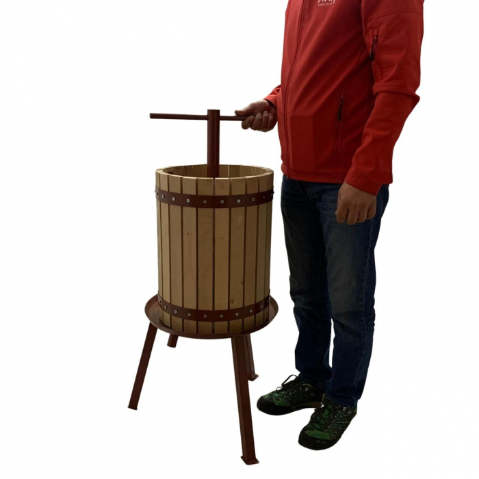 Teasc / Presa manuala pentru struguri VivaTechnix VMD-32, 140 kg/h, 32 L [4]