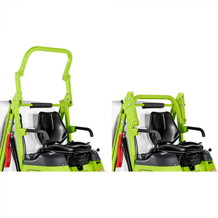 Tractoras de tuns iarba cu masa frontala Grillo FD 450, 18 CP, benzina, 113 cm, cos 450 L [3]