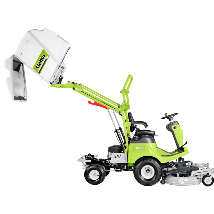 Tractoras de tuns iarba cu masa frontala Grillo FD 450, 18 CP, benzina, 113 cm, cos 450 L [5]