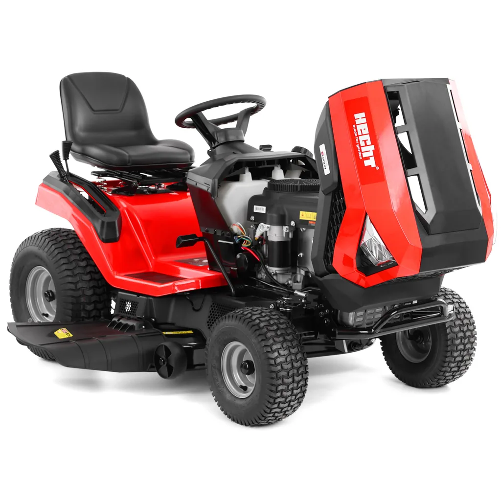 Tractoras de tuns gazon HECHT 5118, 13.6 CP, benzina, 107 cm, fara cos [18]