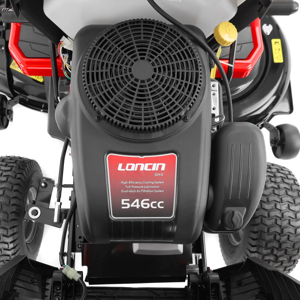 Tractoras de tuns gazon HECHT 5118, 13.6 CP, benzina, 107 cm, fara cos [15]