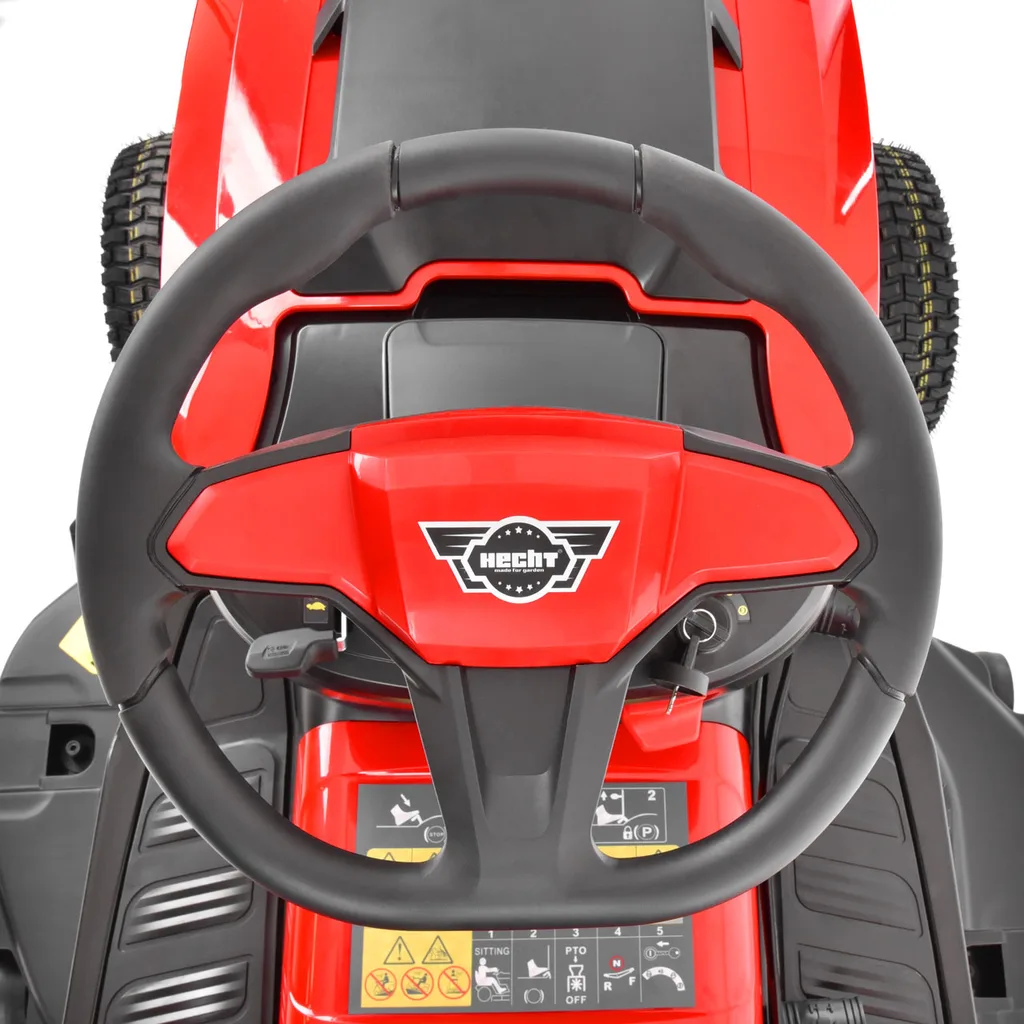 Tractoras de tuns gazon HECHT 5186, 12.4 CP, benzina, 86 cm, cos 245 L [5]