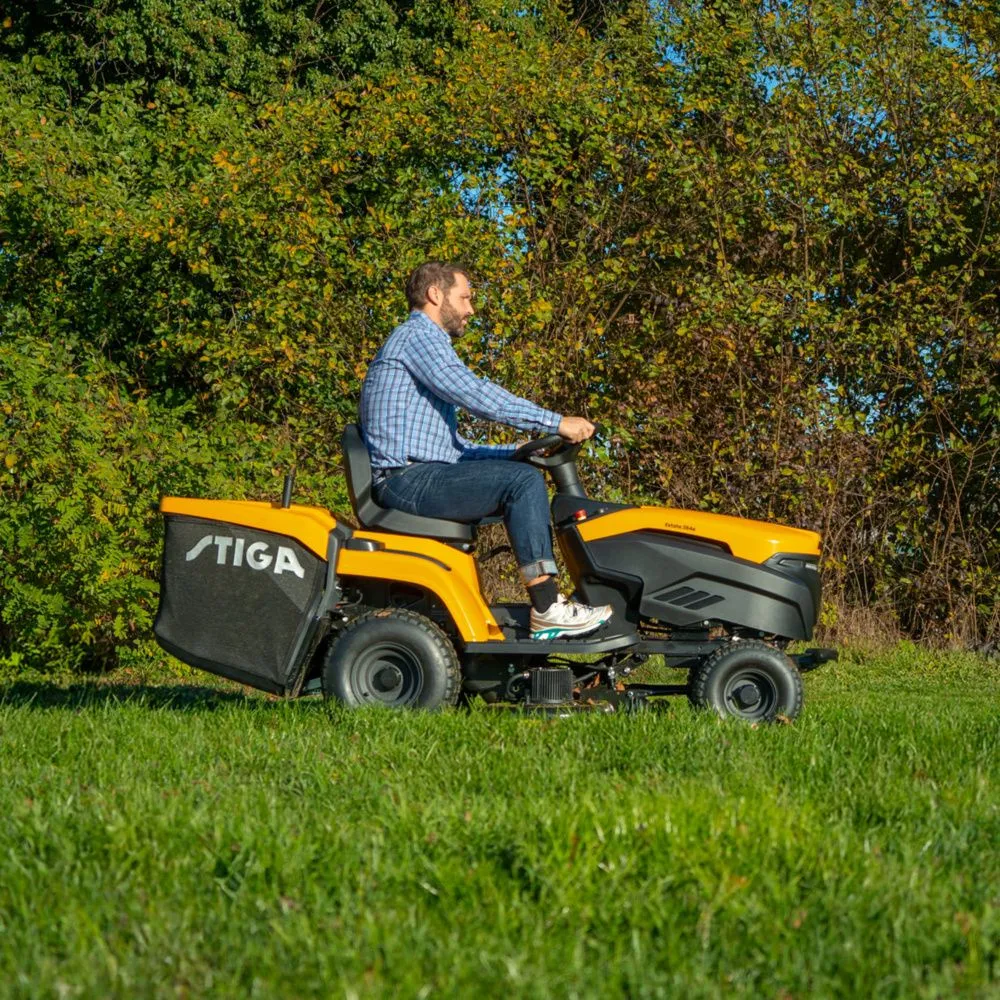 Tractoras de tuns gazon STIGA ESTATE 598e, acumulator Li-Ion 56V, 40Ah, 98 cm, cos 240 L [5]