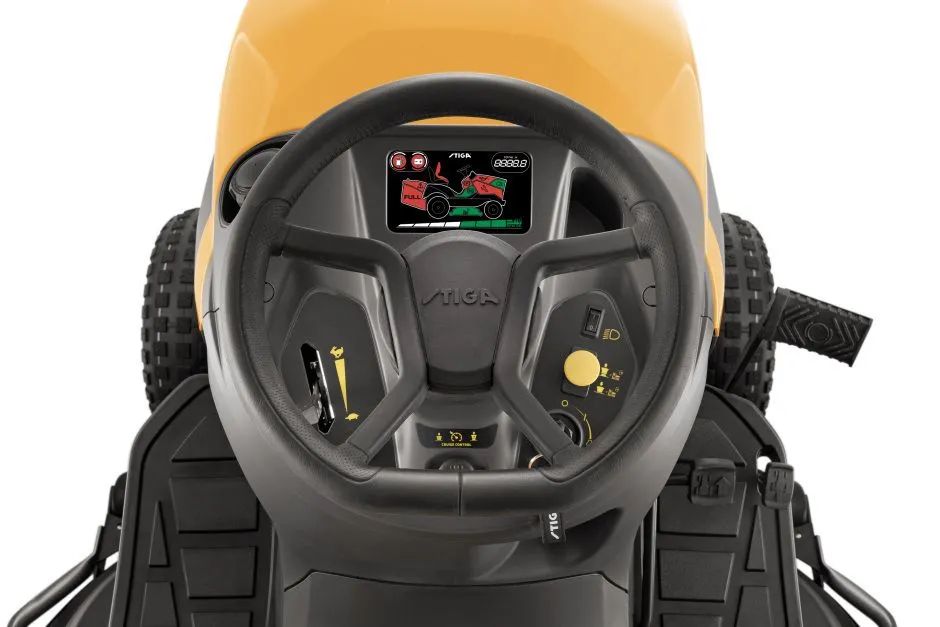 Tractoras de tuns gazon STIGA ESTATE 9122 WX 4WD, 18.2 CP, benzina, 122 cm, cos 360 L [10]