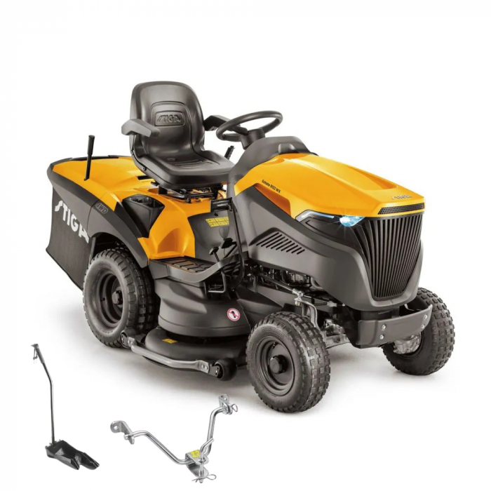 Tractoras de tuns gazon STIGA ESTATE 9122 WX 4WD, 18.2 CP, benzina, 122 cm, cos 360 L [1]