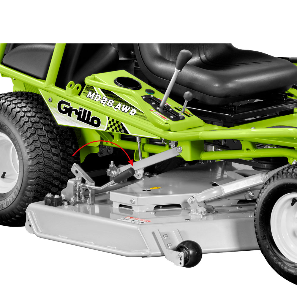 Tractoras de tuns si tocat iarba Grillo MD 28 AWD, 22 CP, benzina, 130 cm, 4x4 [5]
