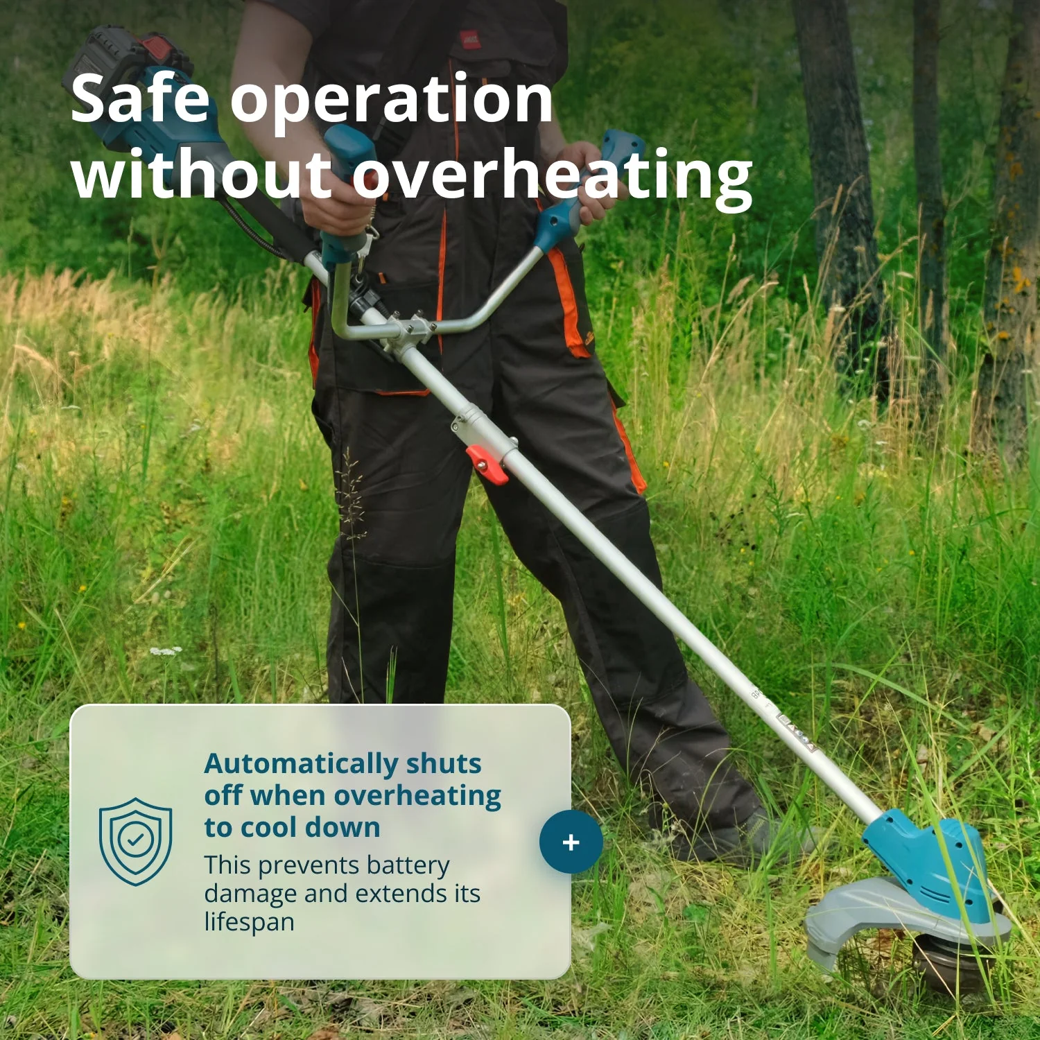 Trimmer de tuns iarba cu acumulator Konner & Sohnen KS BCT-40V - Solo (fara acumulator si incarcator) [10]