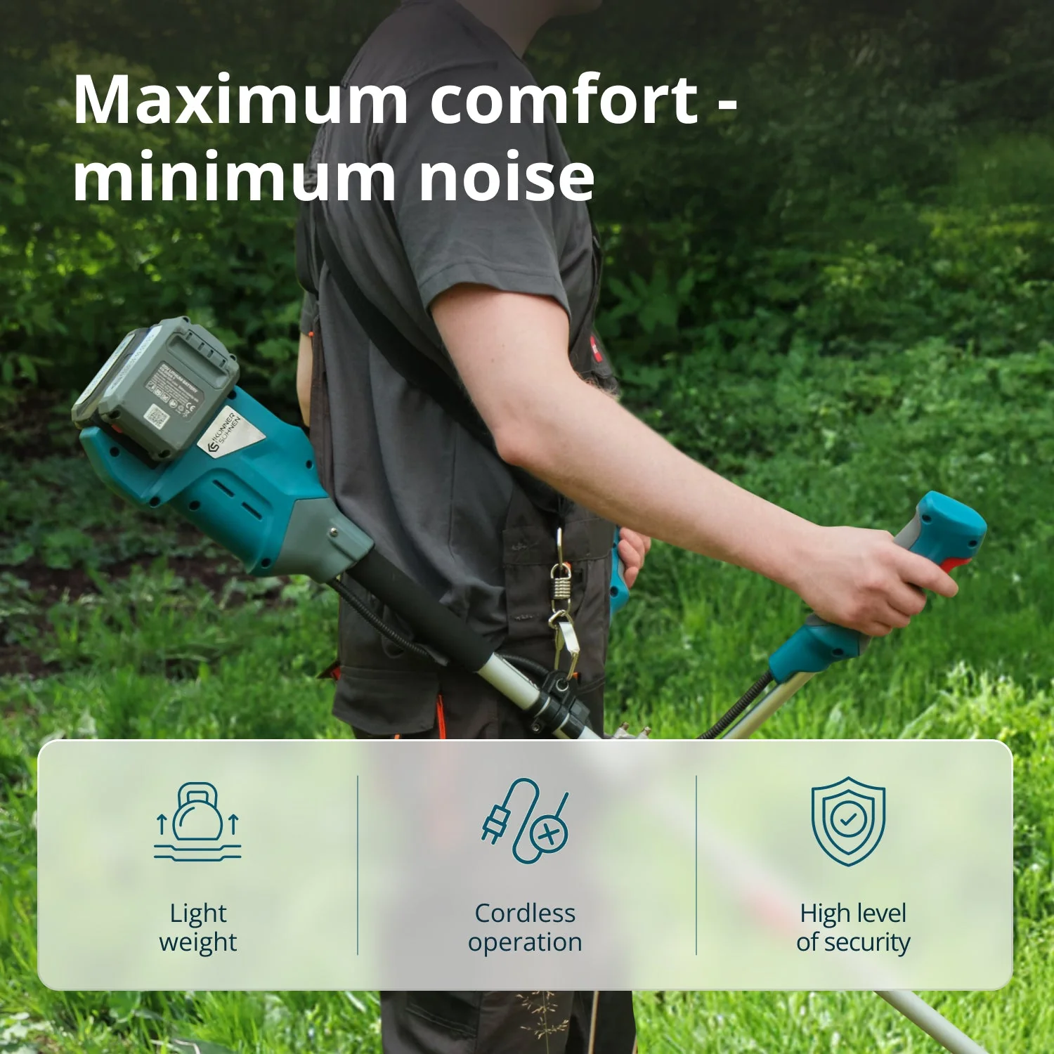 Trimmer de tuns iarba cu acumulator Konner & Sohnen KS BCT-40V - Solo (fara acumulator si incarcator) [3]