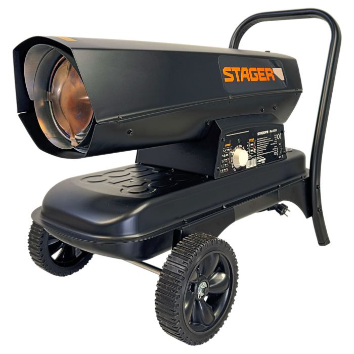 Tun de aer cald pe motorina, ardere directa, Stager PLUS-K80W, 20 kW, 230V, 400 mc [5]
