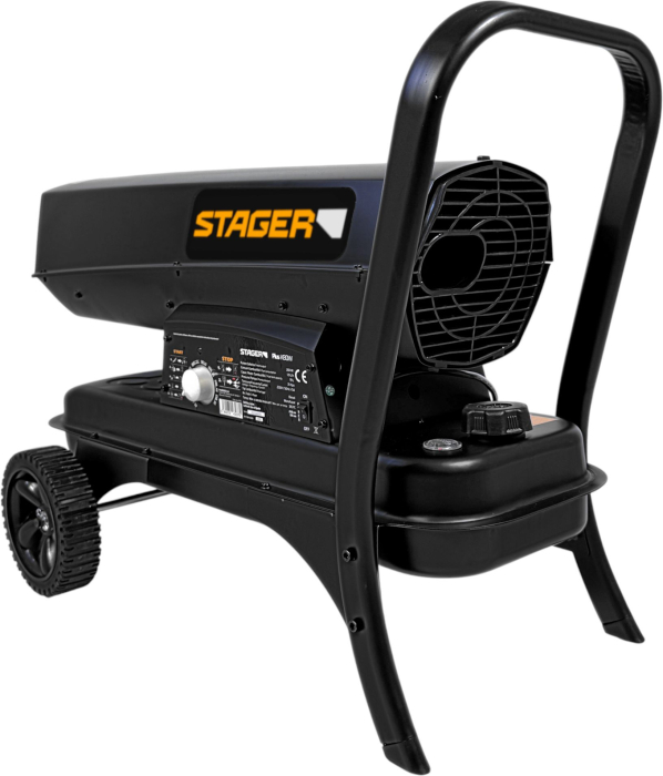 Tun de aer cald pe motorina, ardere directa, Stager PLUS-K80W, 20 kW, 230V, 400 mc [1]