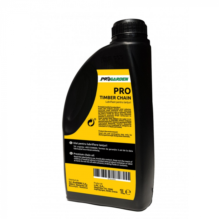 Ulei ungere lant drujba / motofierastrau ProGARDEN PRO-Timber-Chain, 1 L [2]