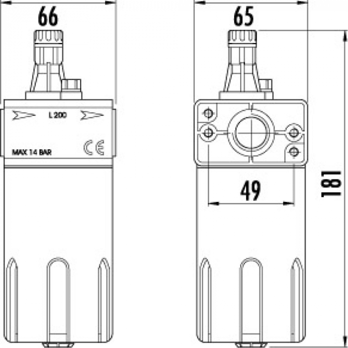 Unitate de ungere GAV L-200, 1/2" [2]